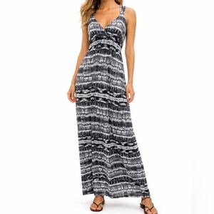 Pink Republic Black and White Maxi Dress